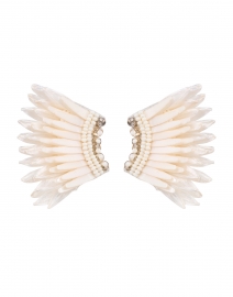Madeline White Raffia Earrings