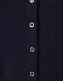 Fabric image thumbnail - Repeat Cashmere - Navy Cotton Blend Cardigan