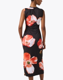Back image thumbnail - Stine Goya - Danya Black Poppy Print Jersey Dress