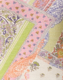 Fabric image thumbnail - Pashma - Pink and Green Paisley Print Sweater
