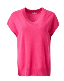 Product image thumbnail - Kinross - Pink Cashmere Popover Sweater