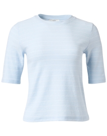 Product image thumbnail - Vince - Blue and White Striped Cotton Top