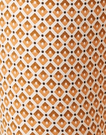 Fabric image thumbnail - Weekend Max Mara - Papaia Orange Print Stretch Trouser