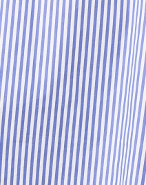 Fabric image thumbnail - Saint James - Leonie White and Blue Striped Cotton Shirt Dress