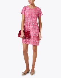 Look image thumbnail - Jude Connally - Ella Pink Plaid Sequin Dress