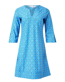 Megan Blue Print Dress