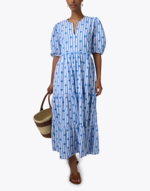 Look image thumbnail - Oliphant - Blue and White Print Cotton Dress