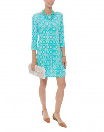 Magpie Turquoise Printed Cotton Dress