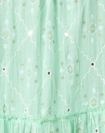 Fabric image thumbnail - Juliet Dunn - Mint Green and Gold Mosaic Print Dress