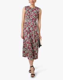 Look image thumbnail - St. John - Multi Geometric Print Dress