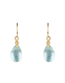Product image thumbnail - Alexis Bittar - Blue Grey Lucite Teardrop Earrings