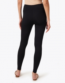 Back image thumbnail - Eileen Fisher - Black Stretch Jersey Ankle Legging
