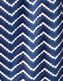 Fabric image thumbnail - Jude Connally - Kerry Navy Chevron Print Dress