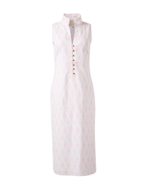 Product image thumbnail - Sail to Sable - Pink Print Cotton Linen Tunic Dress