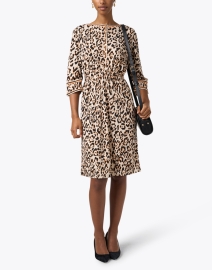 Look image thumbnail - Marc Cain - Beige and Black Animal Print Dress