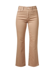 Product image thumbnail - AG Jeans - Kinsley Tan Stretch Flare Jean