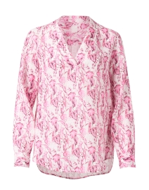 Pink Print Linen Shirt