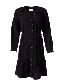 Rainey Black Cotton Gauze Dress