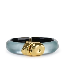 Product image thumbnail - Alexis Bittar - Blue Lucite Hinge Bracelet