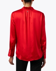 Back image thumbnail - Marc Cain - Red Silk Blouse