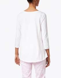 Back image thumbnail - Hinson Wu - Paloma White Tailored Knit Shirt