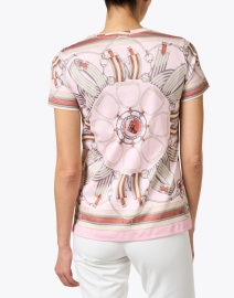 Back image thumbnail - Rani Arabella - Pink Stirrups Print Cotton T-Shirt