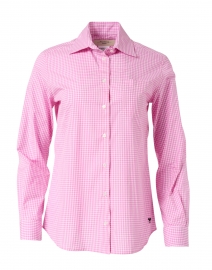 Filippo Pink and White Gingham Cotton Shirt