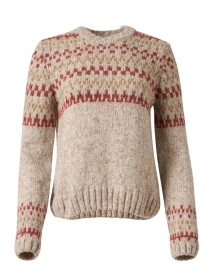 Francoise Fair Isle Beige Sweater