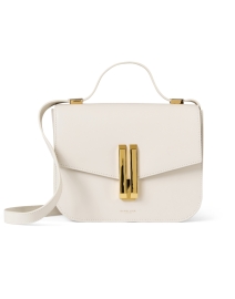 Vancouver White Leather Crossbody Bag 