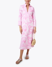 Look image thumbnail - Sail to Sable - Pink Print Cotton Tunic Dress