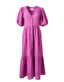 Lennox Purple Cotton Gauze Dress