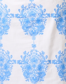 Fabric image thumbnail - Sail to Sable - White and Blue Print Cotton Tunic Dress