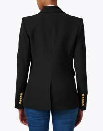 Back image thumbnail - Veronica Beard - Miller Black Dickey Jacket with Gold Buttons