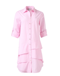Jenna Pink Cotton Linen Dress
