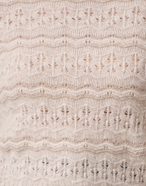 Fabric image thumbnail - White + Warren - Beige Cashmere Stitch Sweater