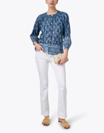 Look image thumbnail - Bell - Courtney Blue Print Blouse