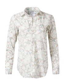 Frank White Floral Cotton Shirt