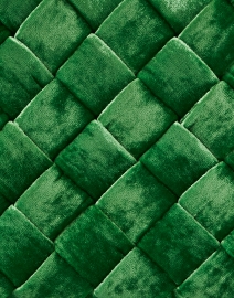 Fabric image thumbnail - Loeffler Randall - Aviva Green Woven Velvet Clutch