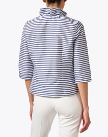 Back image thumbnail - Connie Roberson - Celine Navy and White Stripe Shirt
