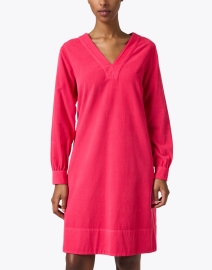 Front image thumbnail - Rosso35 - Pink Corduroy Dress
