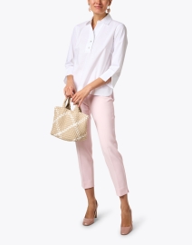 Look image thumbnail - Peserico - Pink Stretch Pull On Pant