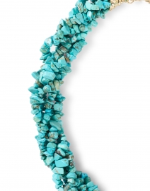 Fabric image thumbnail - Kenneth Jay Lane - Turquoise Stone Multistrand Necklace