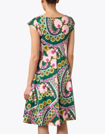 Back image thumbnail - Weekend Max Mara - Jesone Green Printed Dress