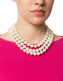 Look image thumbnail - Kenneth Jay Lane - Pearl Triple Strand Necklace