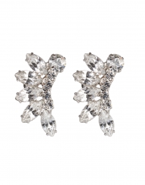 Adira Crystal Silver Stud Earrings