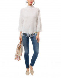 Whisper Pale Grey Cashmere Sweater