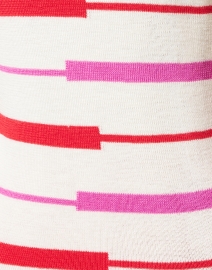 Fabric image thumbnail - Frances Valentine - Marie Ivory Multi Stripe Wool Sweater