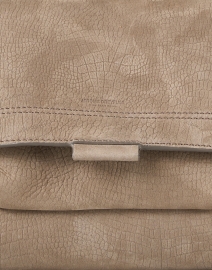 Fabric image thumbnail - Jerome Dreyfuss - Lulu Taupe Leather Croc Crossbody Bag