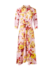 Product image thumbnail - Sara Roka - Dralla Pink Multi Print Dress