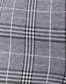 Fabric image thumbnail - Ecru - Springfield Black and White Plaid Stretch Cotton Pant